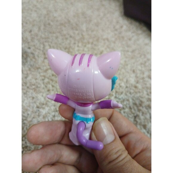 Spy Squad Pet PERCY PINK PUPPY & PURPLE KITTY 2.5" 2015 Mattel Barbie cat dog - Picture 3 of 3